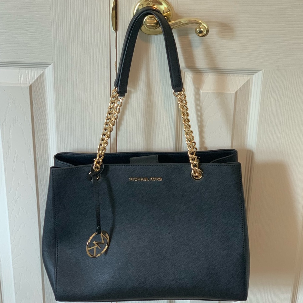 Black and Gold MK Susannah bag